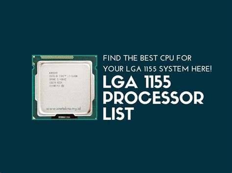 lga1155|lga 1155 best cpu list.